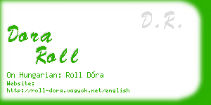 dora roll business card